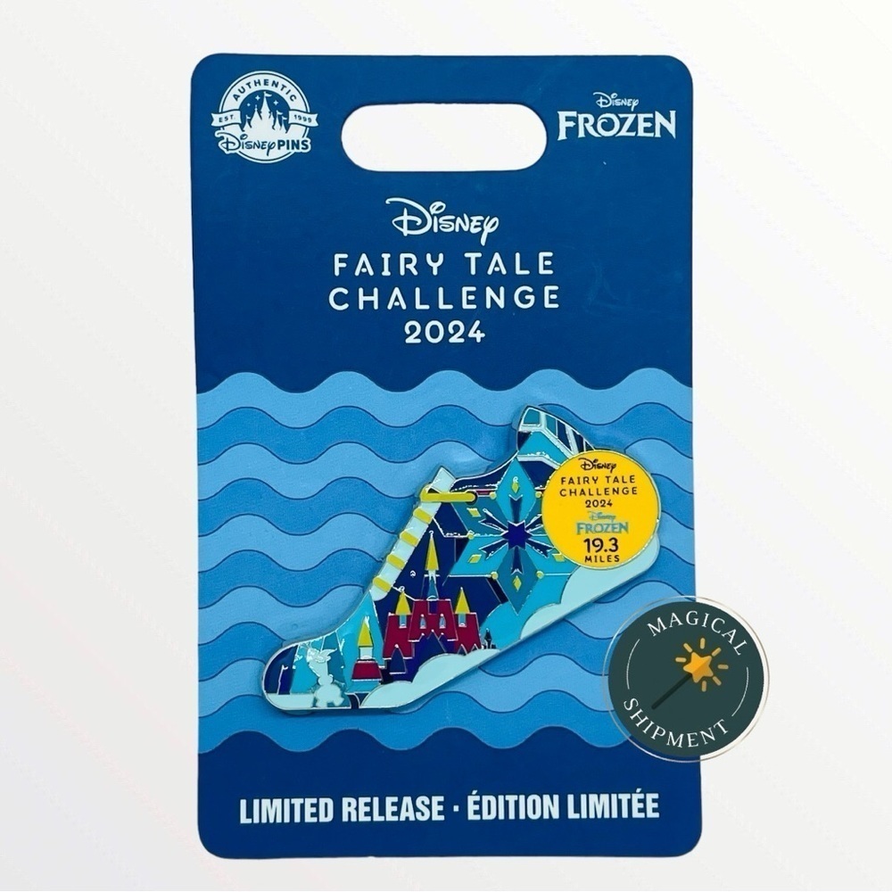 Walt Disney World 2024 RunDisney Fairy Tale Challenge Frozen 19.3 Shoe Pin